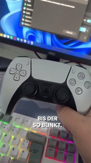 Connecting a PS5 controller wirelessly to your PC #tech #tutorial #ps5controller #pctips