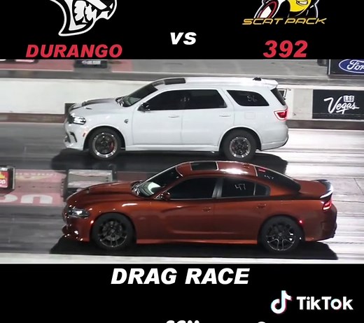 Durango Hellcat vs Scat Pack 392 Drag Race Comparison