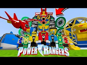 *NOVO* MOD DOS POWER RANGERS NO MINECRAFT (super megazord) ‹‹ P3DRU ››