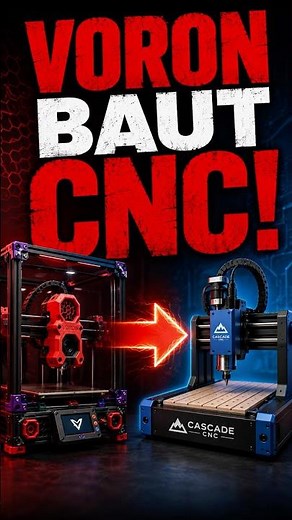 Voron Cascade: CNC for under 3000 Euros #shorts #DIY