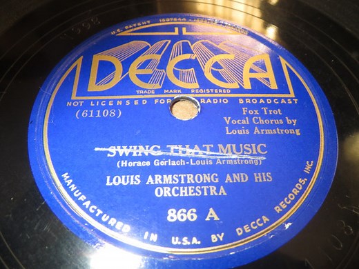 Louis Armstrong And His Orchestra - Swing That Music / Thankful