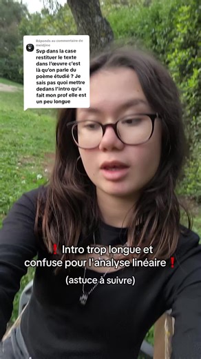 Réponse à @meidjinecomment bien faire son intro d'analyse linéaire #oral #studytok #bacdefrancais #intro