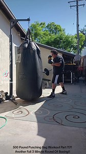 500 Pound Punching Bag Workout Part 117! Another Full 3 Minute Round Of Boxing!! | Nickword 1