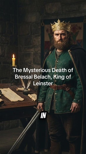 Bressal Belach died in 436 AD — but was it battle, betrayal, or politics? History is silent. What do you think? #BressalBelach #IrishHistory #AncientIreland #LeinsterHistory #HibernianLion