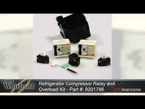 Whirlpool Refrigerator Compressor Relay and Overload Kit Part #:8201786
