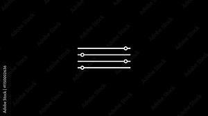 Sound mixer equalizer adjust animation. volume control slider bars icon animation.Digital equalizer.Slider bar switching animation. Media control. User preferences. Audio mixer.