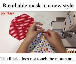 Breathable mask in a new style-The fabric does not touch the mouth area-Simple Tutorial-Make at home Cre: DIY Trefa | LIFE DIY