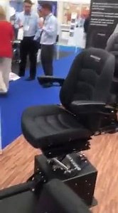 Shockwave from Canada displaying their seating products at the 2016 Seawork show in Southampton yesterday... Other shock mitigation companies present included; Ullman, Scots Seats, Shox etc... | Powerboat & RIB Magazine