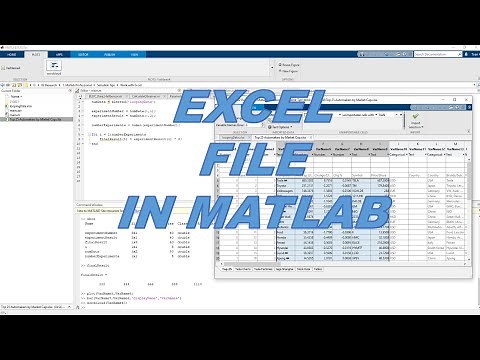 Làm việc với Excel trong Matlab | How to processing excel file to MATLAB