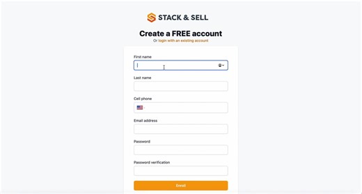 Stack & Sell - How To Setup Your Account