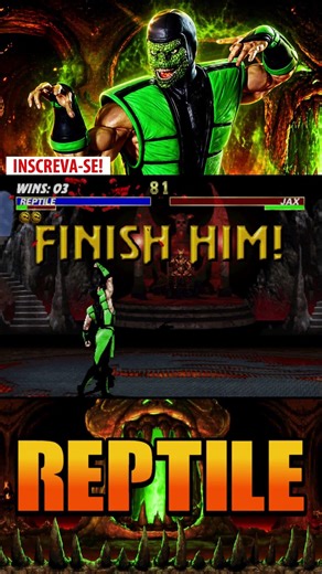 combo infinito reptile ultimate mortal kombat 3 #combo #umk3 #reptile