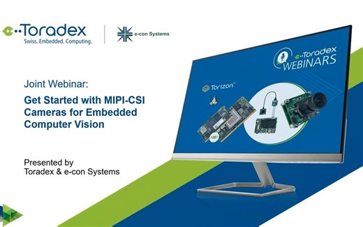 Get Started with MIPI-CSI Cameras for Embedded Computer Vision