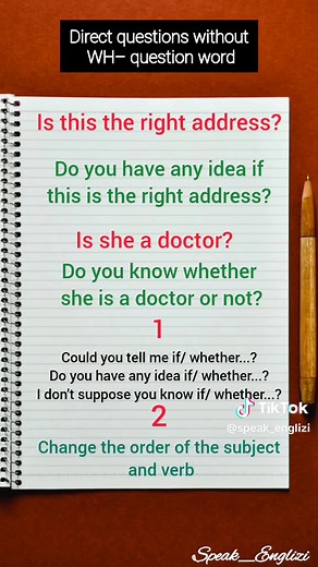 Understanding Direct and Indirect Questions in English