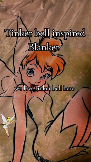 Tinker Bell Themed Blanket #tinkerbell #blanket