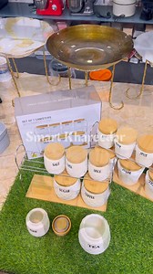 60K views · 599 reactions | Set of 7 Ceramic Canister Storage Containers with Stand | Elegant & Durable Storage Solution  Order Link  https://smartkhareedar.com/products/set-of-7-ceramic-canister-storage-containers-with-stand-elegant-durable-storage-solution?_pos=3&_sid=2595e5798&_ss=r | Smart Khareedar | Facebook