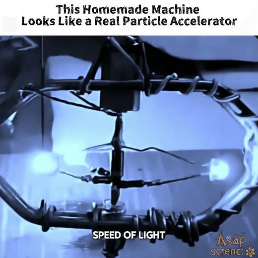 This Homemade Machine Looks Like a Real Particle Accelerator #sciencefacts #science