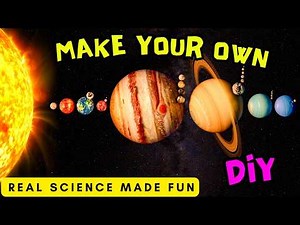 🪐 FUN PROJECT 🪐 understand the sizes 🪐 DIY SOLAR SYSTEM SCALDED MODEL 🚀 Family Friendly