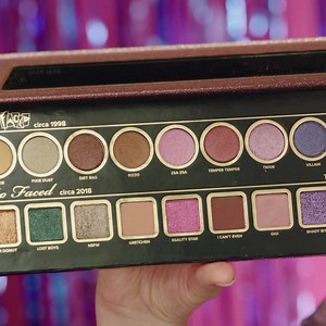 Celebrate our birthday with glitter. Meet our 10 original eye shadow shades 10 new versions! | Too Faced Cosmetics