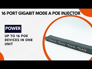 Simplify PoE Installations with a Multi-Port Midspan Injector
