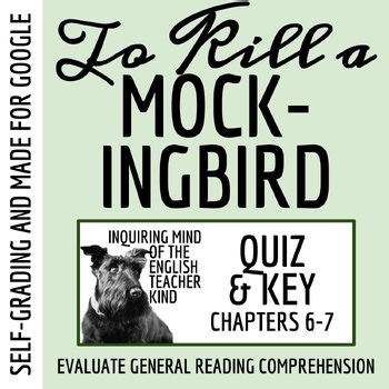 To Kill a Mockingbird Chapters 6 and 7 Self-Grading Quiz | American Literature