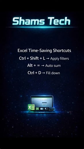 Shams Tech 🇮🇳 on Instagram: "Still wasting time in Excel? 😵 These powerful Excel shortcuts will save you hours of work and make you look like a pro instantly! 📊 Perfect for office work & students ⚡ Boost productivity in seconds 👉 Follow Shams Tech for daily tech & Excel tips excel download for pc microsoft excel free download for windows 10 ms excel online learning excel ms excel free download excel new excel spreadsheet online microsoft excel 2016 excel for beginners online excel sheet mic
