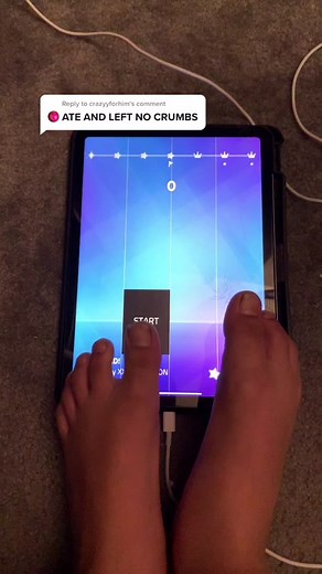 Playing Piano Tiles with Toes - Fun Magic Tiles Challenge!