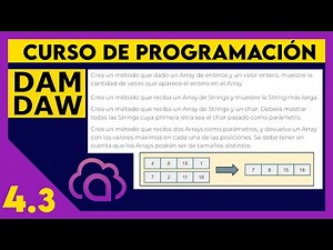 JAVA: Ejercicios iniciación Arrays ☕ DAM - DAW