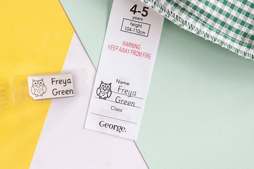 Personalised Name Stamp For School Clothes & Uniform Labels