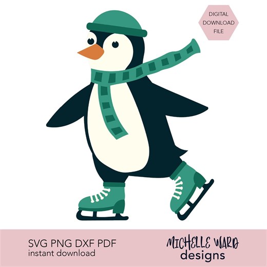 Penguin SVG Layered Penguin Cut File for Cricut, Winter Animal 3D Paper Craft Ice Skating Decor - Etsy