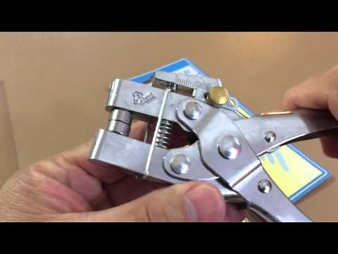 How to use 2-in-1 punch pliers - Kurtzy Eyelet Hole Punch Pliers Set