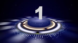 NUMBER 1, Top Ten Numbers Animation with Alpha Channel, Rendering, Background, Loop, 4k