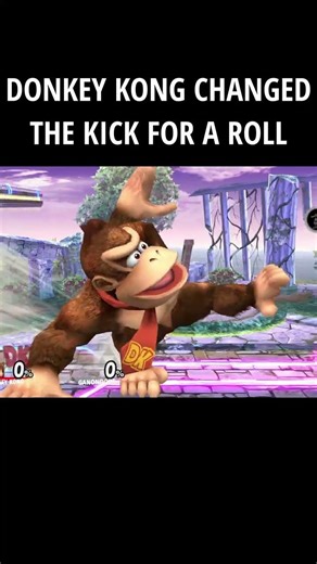 Donkey Kong changed the kick for a roll | Super Smash Bros.