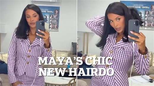Maya Jama debuts chic new hairdo on Love Island's Aftersun