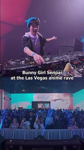 Bunny Girl Senpai at the Las Vegas anime rave