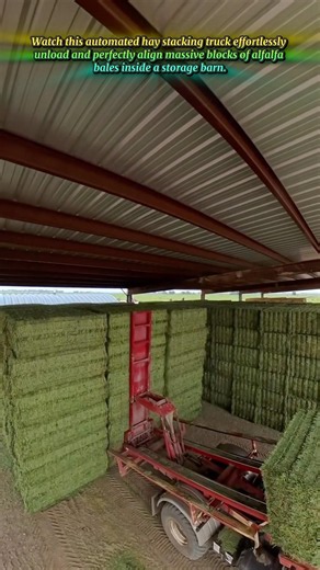 Amazing Automatic Hay Stacker Machine Makes Farming Easy
