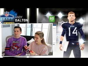 A Fantasy Draft where she picks the whole team! Madden Franchise #1