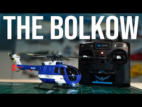 Micro Scale RC BO 105 Helicopter! Flight and Review