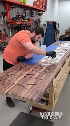 Massive 12' Walnut Sign