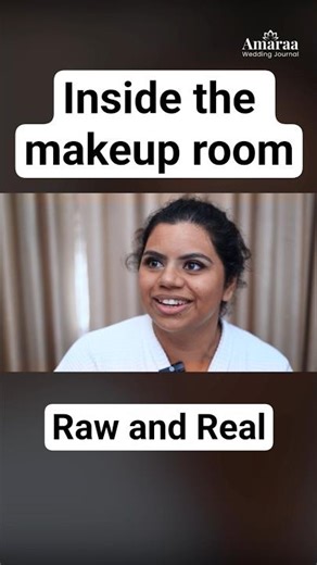 A real bride, inside the makeup room — no posing, no script. #wedding #bridelmakup #bridalglow