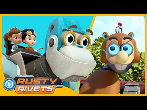 Robo Squirrel, Day of the Drones +MORE | Rusty Rivets | Cartoons for Kids