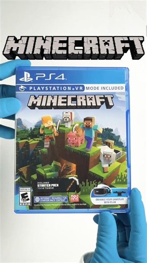 Minecraft PS4 VR Edition Unboxing#gaming #shorts #gaming #minecraft