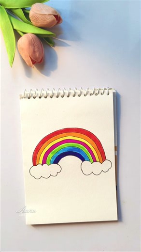 Aradhya katiyar on Instagram: "How to draw a Rainbow #instagood #rainbow #drawing #viral"
