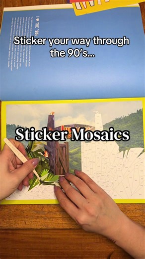 Sticker Mosaics: A Fun 90's Nostalgia