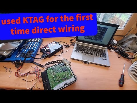 KTAG file reading and writing for the first time how to direct wire ECU DIY