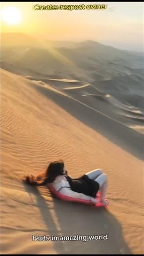Desert Sand Slide 😍 | This Girl’s Smooth Ride Will Blow Your Mind!