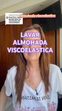 Cómo lavar una almohada viscoelástica