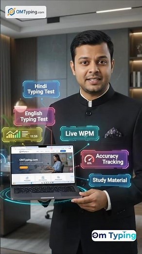 OMTyping.com | Free Hindi & English Typing Test, Typing Speed Fast | Typing Practice #shorts #typing