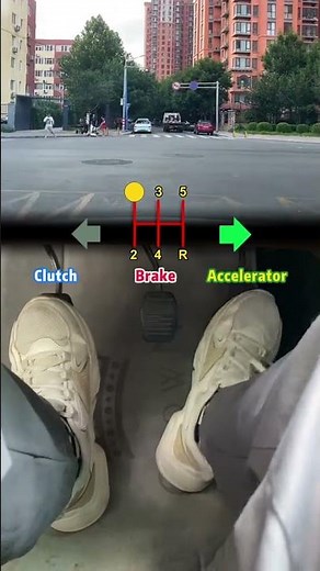 How to use clutch brake and accelerator in car #clutch #shorts #automobile