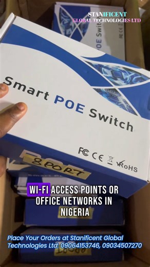 Best Smart PoE Switch for CCTV & Networking in Nigeria — Easy Power Data! Are you looking for the best Smart PoE Switch for CCTV cameras and networking in Nigeria? In this video, we review a high-performance Smart PoE Switch designed to deliver power and data through a single Ethernet cable, making CCTV installation and network setup easier, cleaner, and more reliable. This PoE switch is perfect for CCTV cameras, IP cameras, NVR systems, offices, homes, schools, hotels, shops, factories, and bus