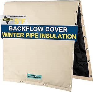Cholila Cover Backflow Preventer Cover Insulated (5°F) - 30" W x 24" H Sprinkler Covers for Outside for 2-Way Opening Pipes - Backflow Insulation Cover with Thicker 7 Layers Fabric - Backflow Cover - Amazon.com